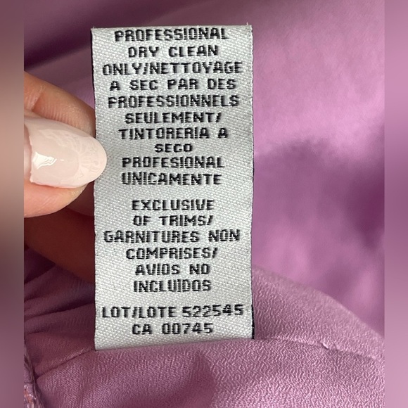 Cynthia Rowley 100% Silk Purple Rust Floral Print Drop Waist Dress Sz 6 Pockets - Picture 7 of 9